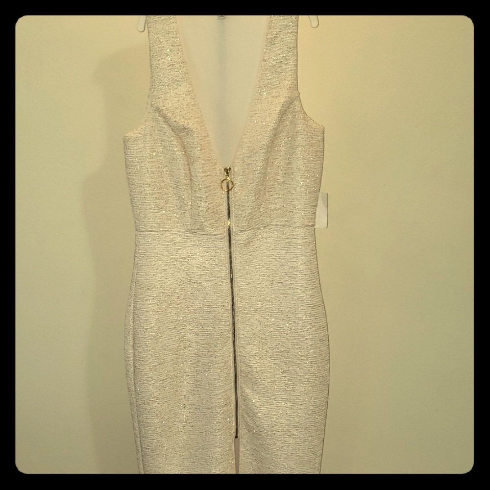 Beautiful Gold Shimmer Sexy Fitted Dress